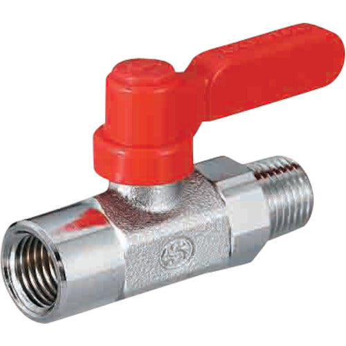 オンダ製作所　ボールバルブ　フリーボールＭ２型Ｒタイプ（ロングハンドル）　Ｒｃ１／４　×　Ｒ１／４　M2-08MLR　1個