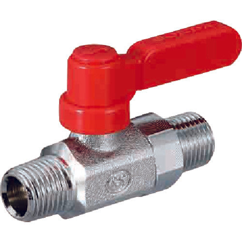 オンダ製作所　ボールバルブ　フリーボールＭ３型Ｒタイプ（ロングハンドル）　Ｒ１／８　×　Ｒ１／８　M3-06MLR　1個