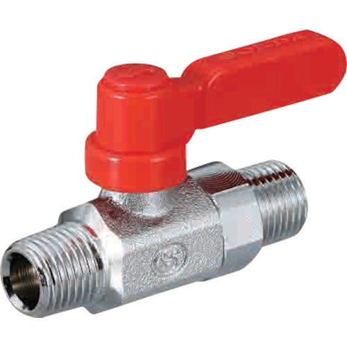 オンダ製作所　ボールバルブ　フリーボールＭ３型Ｒタイプ（ロングハンドル）　Ｒ１／４　×　Ｒ１／４　M3-08MLR　1個