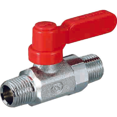 オンダ製作所　ボールバルブ　フリーボールＭ３型Ｒタイプ（ロングハンドル）　Ｒ１／２　×　Ｒ１／２　M3-15MLR　1個