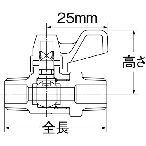 オンダ製作所　イーボールＭＥ３型　Ｒ１／４　×　Ｒ１／４　ME3-08M　1個