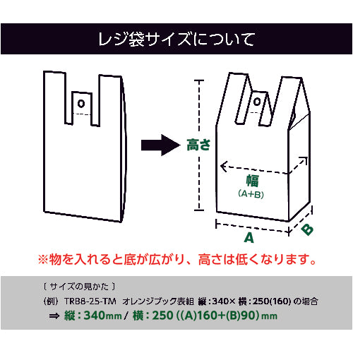 ＴＲＵＳＣＯ　レジ袋　１２／３０号　３８０Ｘ２９０（１８０）ｍｍ　乳白　１００枚入　TRB12-30-W　1 袋