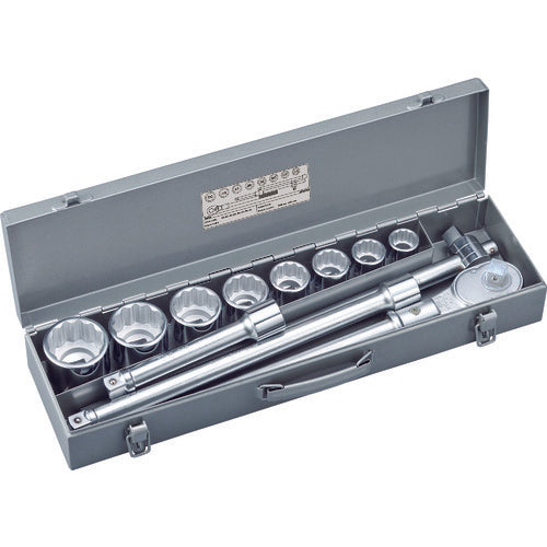 TONE 소켓 렌치 세트 ISO 삽입 각 19.0mm 12점 세트 12각 200MISO 1S