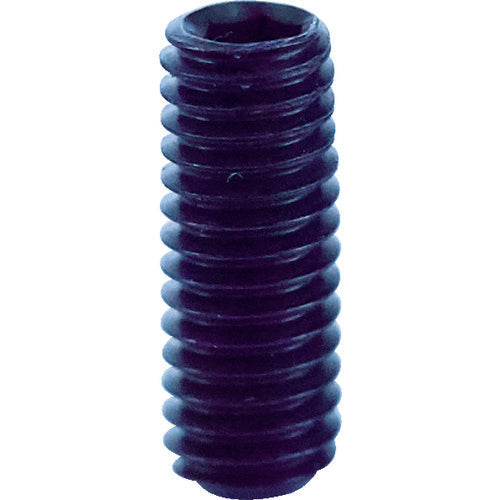 TRUSCO Hexagonal Socket Set Screw, Flat Tip, Black Dye, M3 x 8, Pack of 80, B63-0308, 1 PK