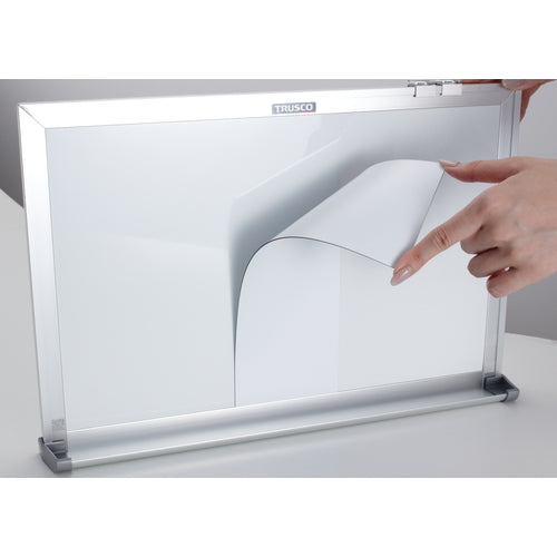 TRUSCO Double-sided color magnetic sheet, white, WMS-10-WW, 1 sheet