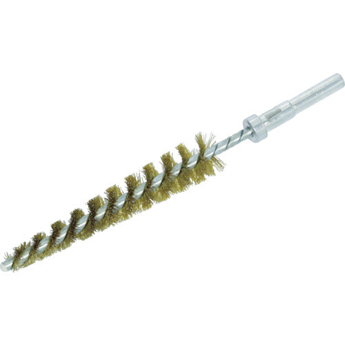 TRUSCO [Sold out and discontinued] Tapered twist brush, brass wire, 0.15Φ, for 8Φ to 16Φ holes, TNB-816-S, 1 piece