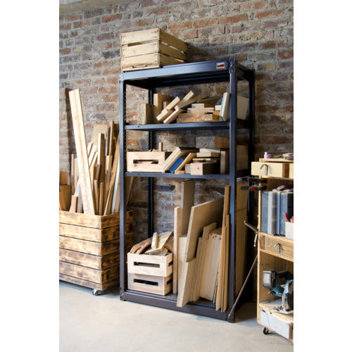 ＴＲＵＳＣＯ　軽量ボルトレス棚ＴＳＵＧ型　連結タイプ　９００Ｘ６４０ＸＨ１８００　TSUG100-63L-5B-HBK　1 台