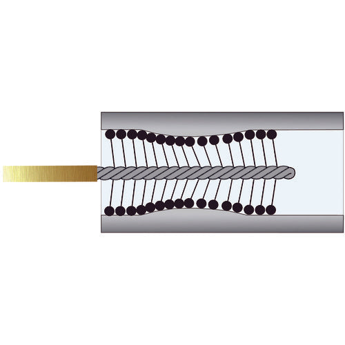 TRUSCO [Sold out and discontinued] Abrasive ball brush for 20.0mm to 22.0mm AO#60 shaft diameter Φ6 KB-22-AO60 1 piece