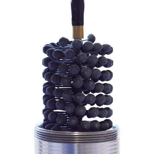 ＴＲＵＳＣＯ　【売切廃番】研磨ボールブラシ　４．５ｍｍ〜５．０ｍｍ用　ＳＣ＃６０　軸径Φ６　KB-5-SC60　1 本