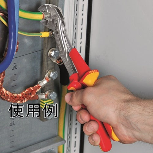 ＫＮＩＰＥＸ　１０００Ｖ絶縁ニードルノーズペンチ　１４５ｍｍ　0826-145　1丁