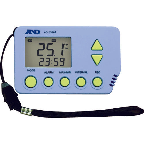 Ａ＆Ｄ　デジタル温度データロガー（外部温度センサー付き）　ＡＤ−５３２６ＴＴ　AD-5326TT　1 台