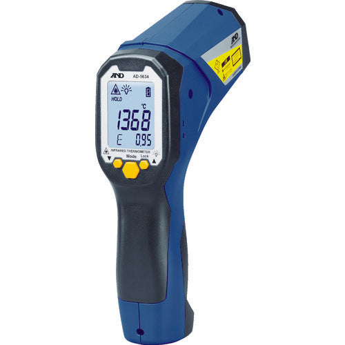 A&amp;D 레이저 마커 부착 적외선 방사 온도계 AD-5634 AD5634 1개
