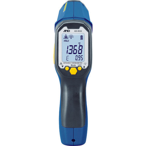 A&amp;D 레이저 마커 부착 적외선 방사 온도계 AD-5634 AD5634 1개