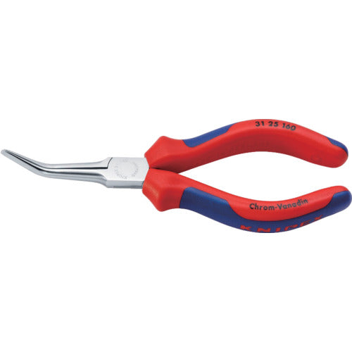 ＫＮＩＰＥＸ　３１２５−１６０　４５゜先曲ニードルノーズプライヤー　3125-160　1丁