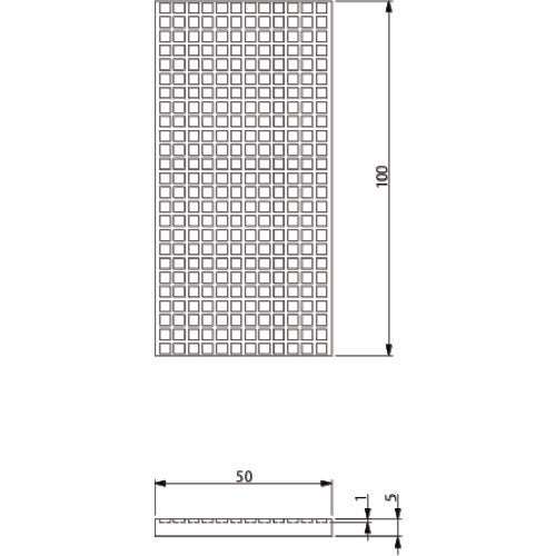 アインツ　ゴム板・シリコン・白　5TX50X100-310536　1個