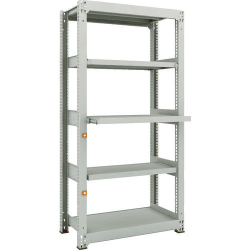 ＴＲＵＳＣＯ　スチールラック　Ｍ３型中量棚　９００Ｘ４７１ＸＨ１８００　５段うちスライド２段　単体　M3-6353M2　1台