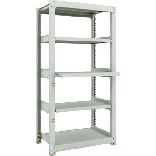 TRUSCO Steel Rack M3 Medium Duty Shelf 900 x 571 x H1800 5 Shelves, 2 of which are Sliding Shelves, Single Unit M3-6363M2 1 Unit