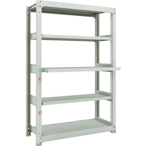 TRUSCO Steel Rack M3 Medium Duty Shelf 1200 x 471 x H1800 5 Shelves, 2 of which are Sliding Shelves, Single Unit M3-6453M2 1 Unit