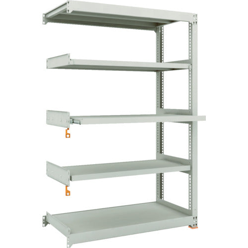 ＴＲＵＳＣＯ　スチールラック　Ｍ３型中量棚　１２００Ｘ５７１ＸＨ１８００　５段うちスライド２段　連結　M3-6463M2B　1台