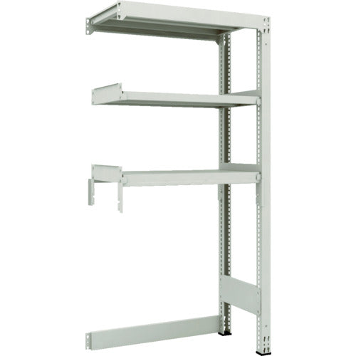 TRUSCO Steel Rack M3 Medium Duty Shelf, Open Bottom Type, W900 x D471 x H1800, 3 Tiers, Connected, M3-SB6353B 1S