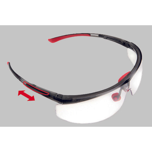 Honeywell [매진 폐번] 보호 안경 아답텍 스모크 렌즈 레드 + 블랙 좁은 T5900NTKSJ 1 개