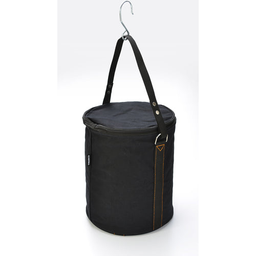 ＴＲＵＳＣＯ　電工バケツ　３００Ｘ３５０　ファスナー蓋付き　Ｓフック大付　ブラック　TADB-300FF　1 個