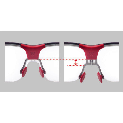 Ｈｏｎｅｙｗｅｌｌ　【売切廃番】保護メガネ　アダプテック　アンバーレンズ　赤＋黒　ワイド幅　T5900WTKAJ　1 個