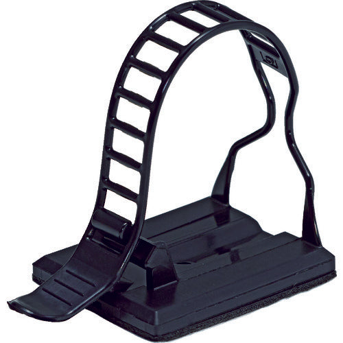 ＴＲＵＳＣＯ　ケーブルクランプベルトタイプ　結束径５〜２５Φ　黒　１０個入　TL-25AB-BK　1 袋