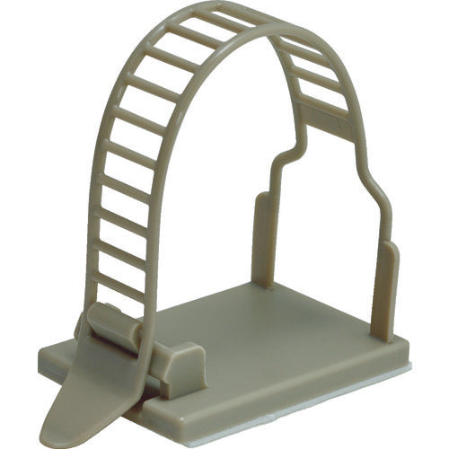 TRUSCO Cable Clamp Belt Type, Binding Diameter 6-33Φ, Gray, 10 Pieces, TL-33A-GY, 1 Bag