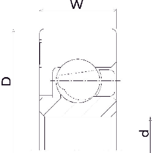 TOK 수지 베어링 DR-S 외경×내경：30×10mm DR-30-SHS10-GN 1개
