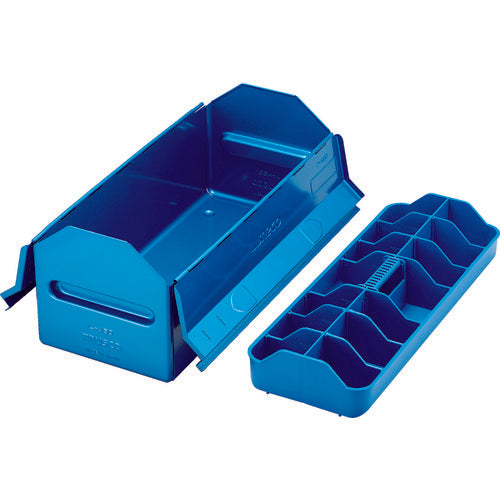 ＴＲＵＳＣＯ　山型中皿付工具箱　４６１Ｘ２０１Ｘ２６１　ブルー　L-450-B　1個