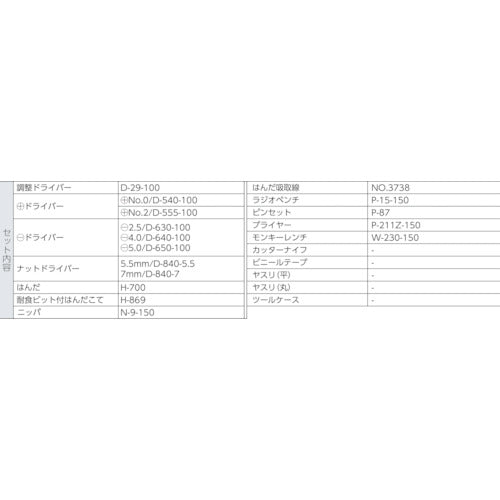 ＨＯＺＡＮ　工具セット２０点　S-10　1Ｓ