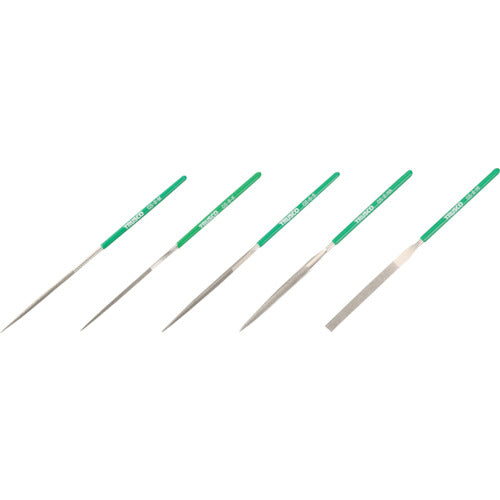 TRUSCO 다이아몬드 야스리 정밀용 #170 5개 세트 전체 길이 180mm(8개 세트 사이즈) GS-8-SET 1 S