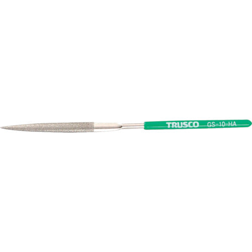 ＴＲＵＳＣＯ　ダイヤモンドヤスリ　精密用＃１７０　半丸　１本入　全長１４０ｍｍＸ刃長５０ｍｍ（１０本組サイズ）　GS-10-HA　1 本