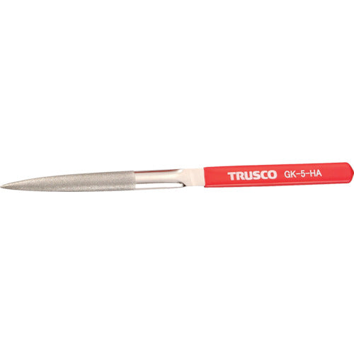 ＴＲＵＳＣＯ　ダイヤモンドヤスリ　鉄工用＃１４０　半丸　１本入　全長２１５ｍｍ（５本組サイズ）　GK-5-HA　1 本