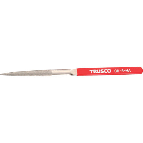 ＴＲＵＳＣＯ　ダイヤモンドヤスリ　鉄工用＃１４０　半丸　１本入　全長２００ｍｍ（８本組サイズ）　GK-8-HA　1 本