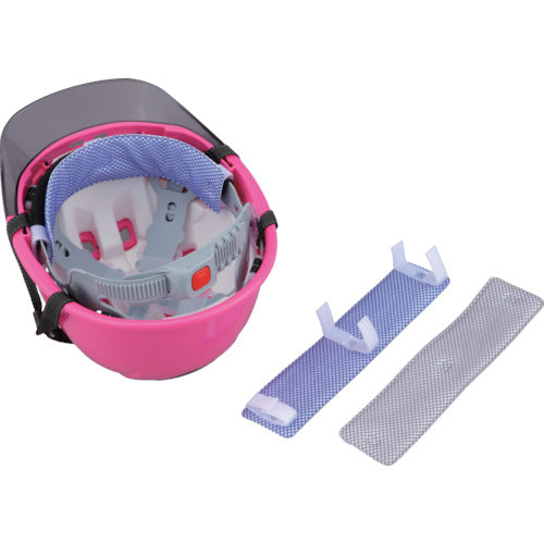 トーヨーセフティ　ヘルメット取付式　アクアデコパッド　ブルー　NO.7161-BU　1個