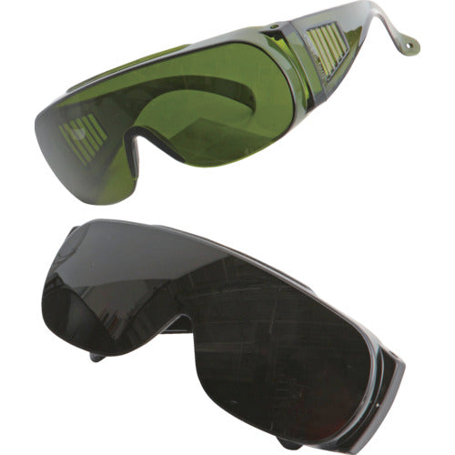 トーヨーセフティ　防じんメガネ　オーバーグラス　ブラック（スペクタクル型）　NO.1371-B　1個