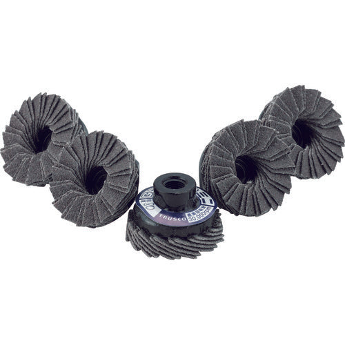 TRUSCO GP Top Mini Φ30 with 3mm shaft adapter (5 pieces) #120 120# GP3007 1 box