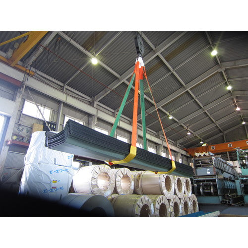 TRUSCO 벨트 슬링 JIS3 등급 양단 아이형 100mmX6.0m G100-60 1개