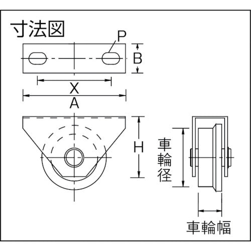 ＭＫ　枠付トロッシャー重量車　１５０ｍｍ　Ｌ型　C-1150-150　1 個