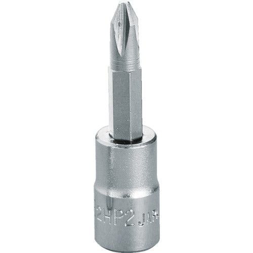 TONE 드라이버 비트 소켓 (+) No. 2 삽입각 6.35mm 2H-P2 1개