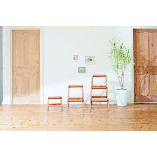 ＴＥＮＭＡ　踏台　ウッディーステップ１段　ブラウン　811000514　1台