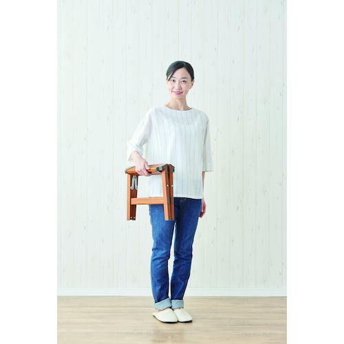 ＴＥＮＭＡ　踏台　ウッディーステップ１段　ブラウン　811000514　1台