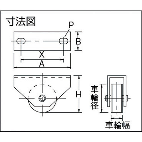 ＭＡＬＣＯＮ　マルコン枠付重量車　１２０ｍｍ　平型　C-2400-120　1 個