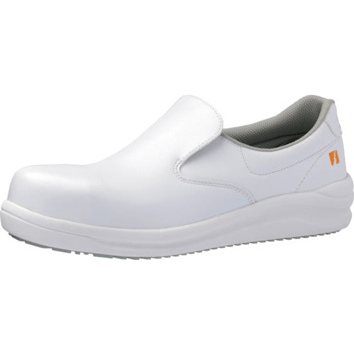 Midori Anzen Super Slip Resistant Anti-Static Work Shoes with Toe Cap, High Grip, NHS600, White Anti-Static, 22.5cm, NHS-600S-W-22.5, 1 Pair