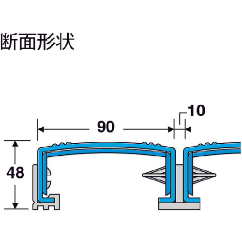 テラモト　抗菌安全スノコ（お客様組立品）６００×１８００ｍｍ　灰　MR-093-245-6　1枚