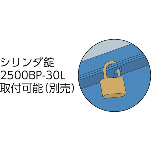 ＴＲＵＳＣＯ　２段工具箱　３５０Ｘ１６０Ｘ２１５　ブルー　ST-350-B　1 個