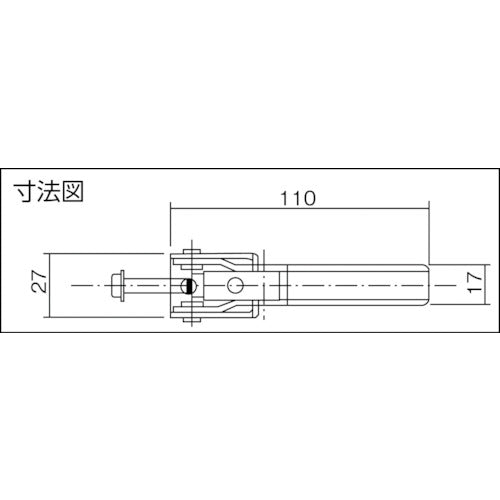 Kakuta Stainless Steel Pull Clamp No. FA120-2S KC-FA120-2S 1 pc