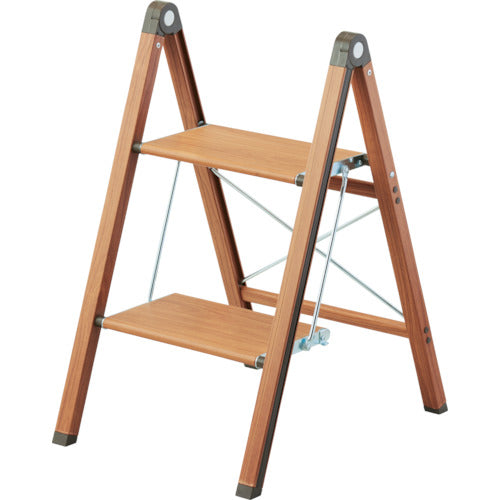 ＴＥＮＭＡ　踏台　ウッディースリムステップ２段　ブラウン　811000517　1台